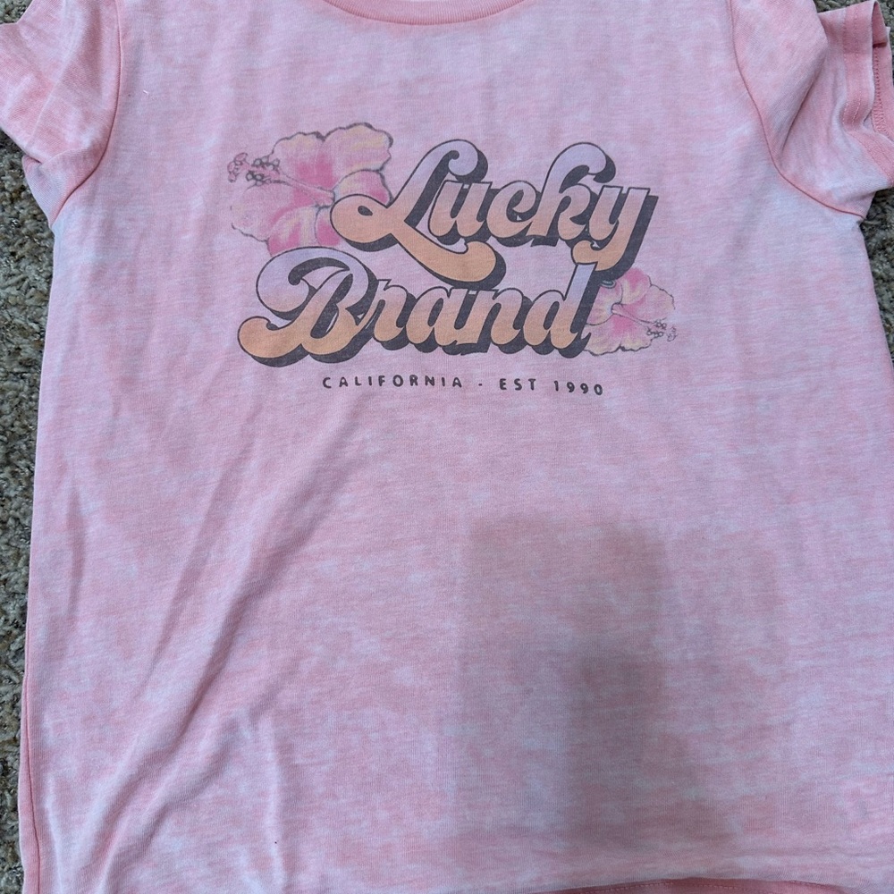 Lucky Brand Light Pink Kids T-Shirt